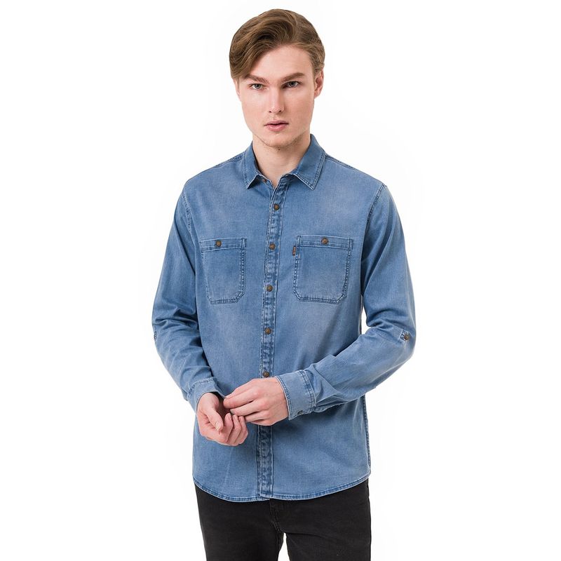NORTON - Camisa Denim Hombre Fhedez Norton