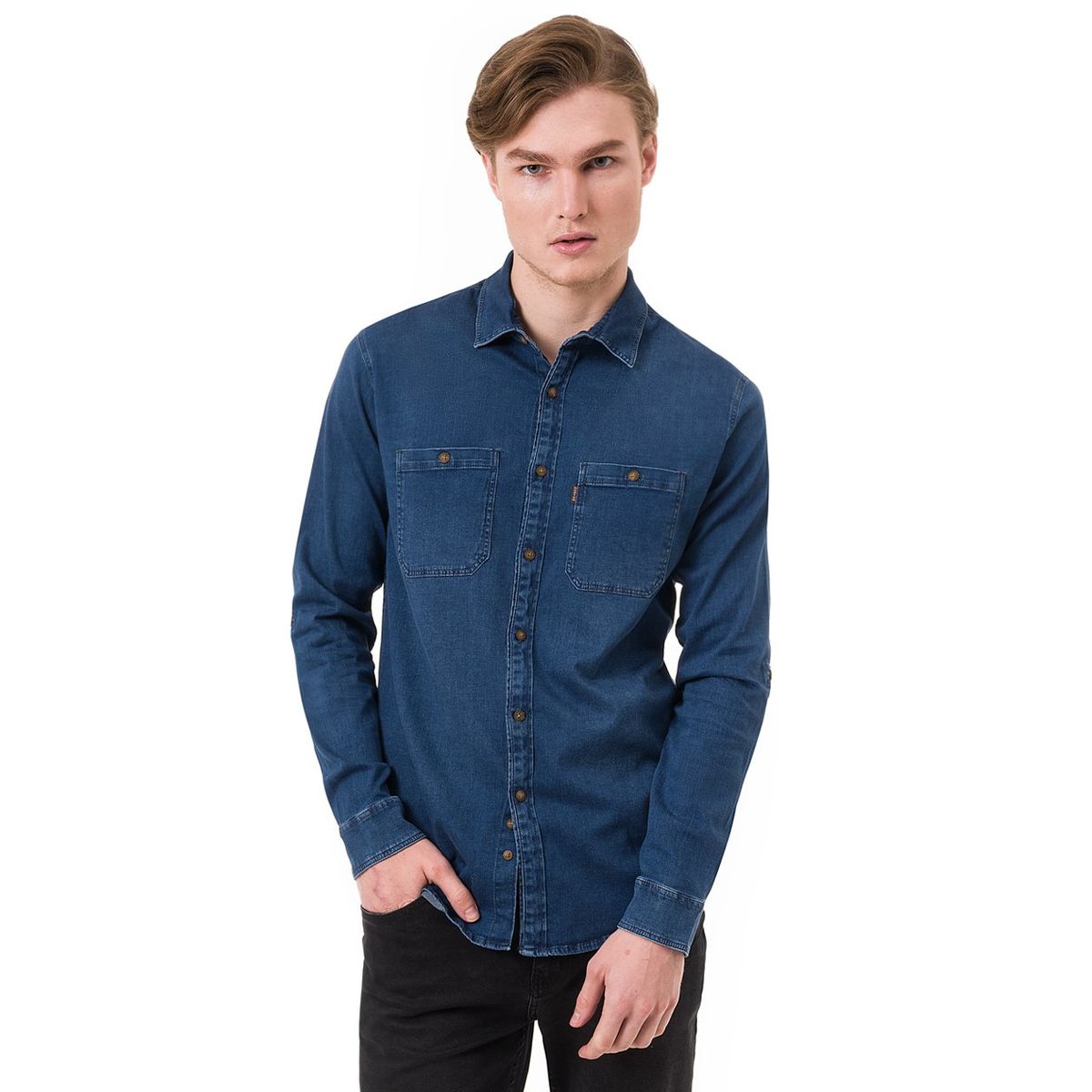 NORTON - Camisa Denim Hombre Fhedez Norton