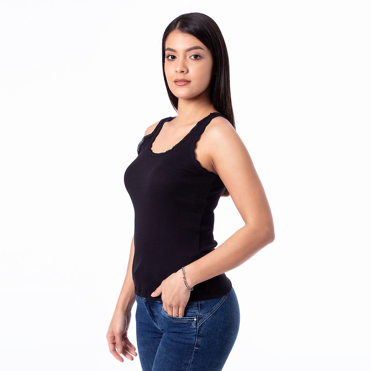 PIONIER - Polo Basico Rib Larisha_S Mujer