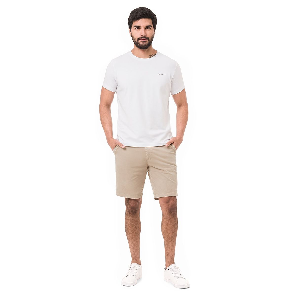 PIONIER - Bermuda Drill Stretch Hombre Renatho Pionier