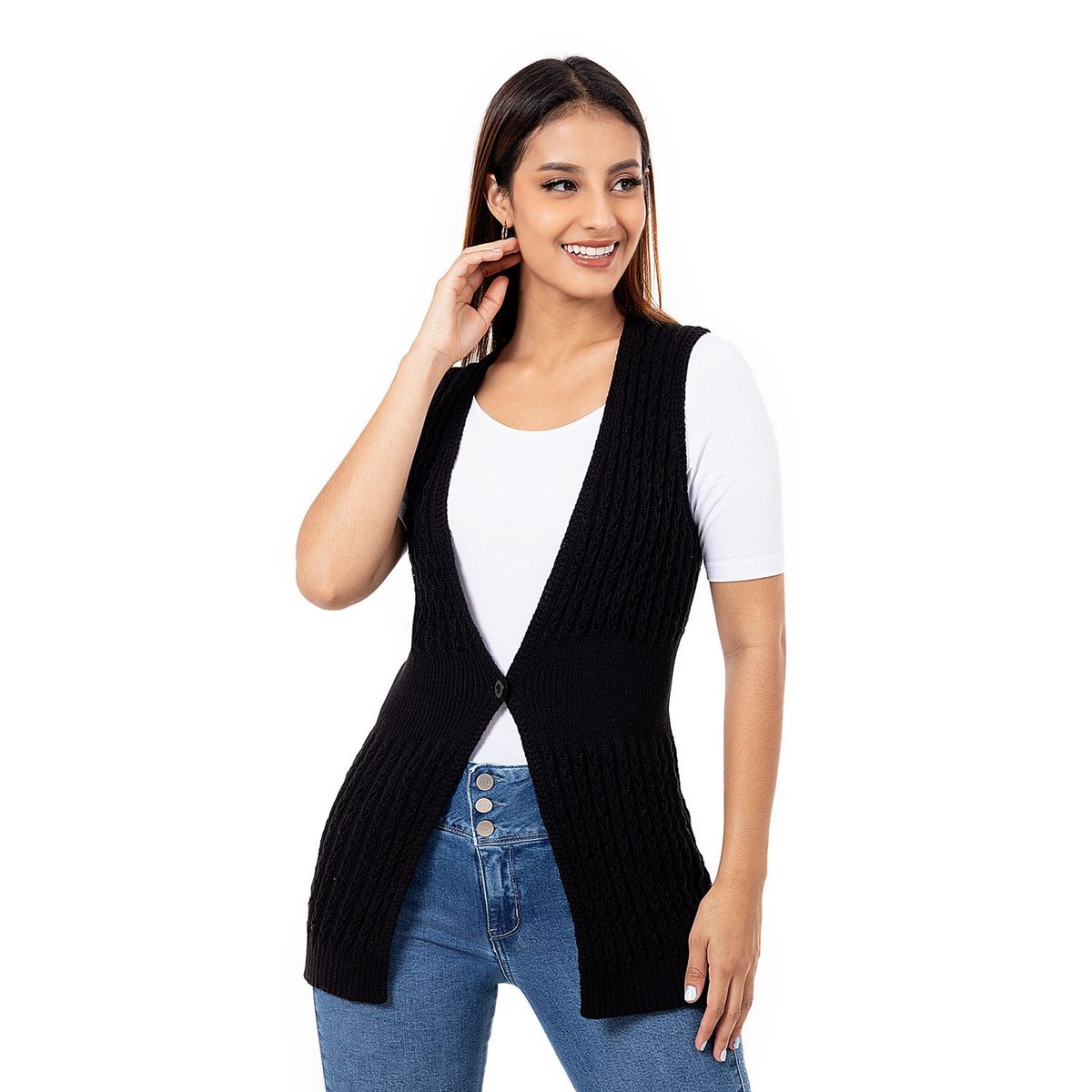 PIONIER - Chaleco Hilos Mujer Gighy Pionier