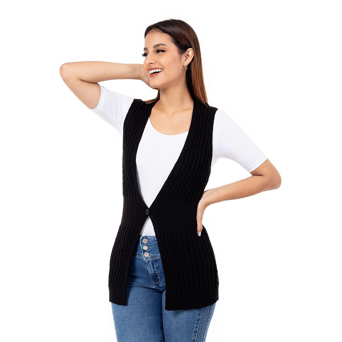 PIONIER - Chaleco Hilos Mujer Gighy Pionier