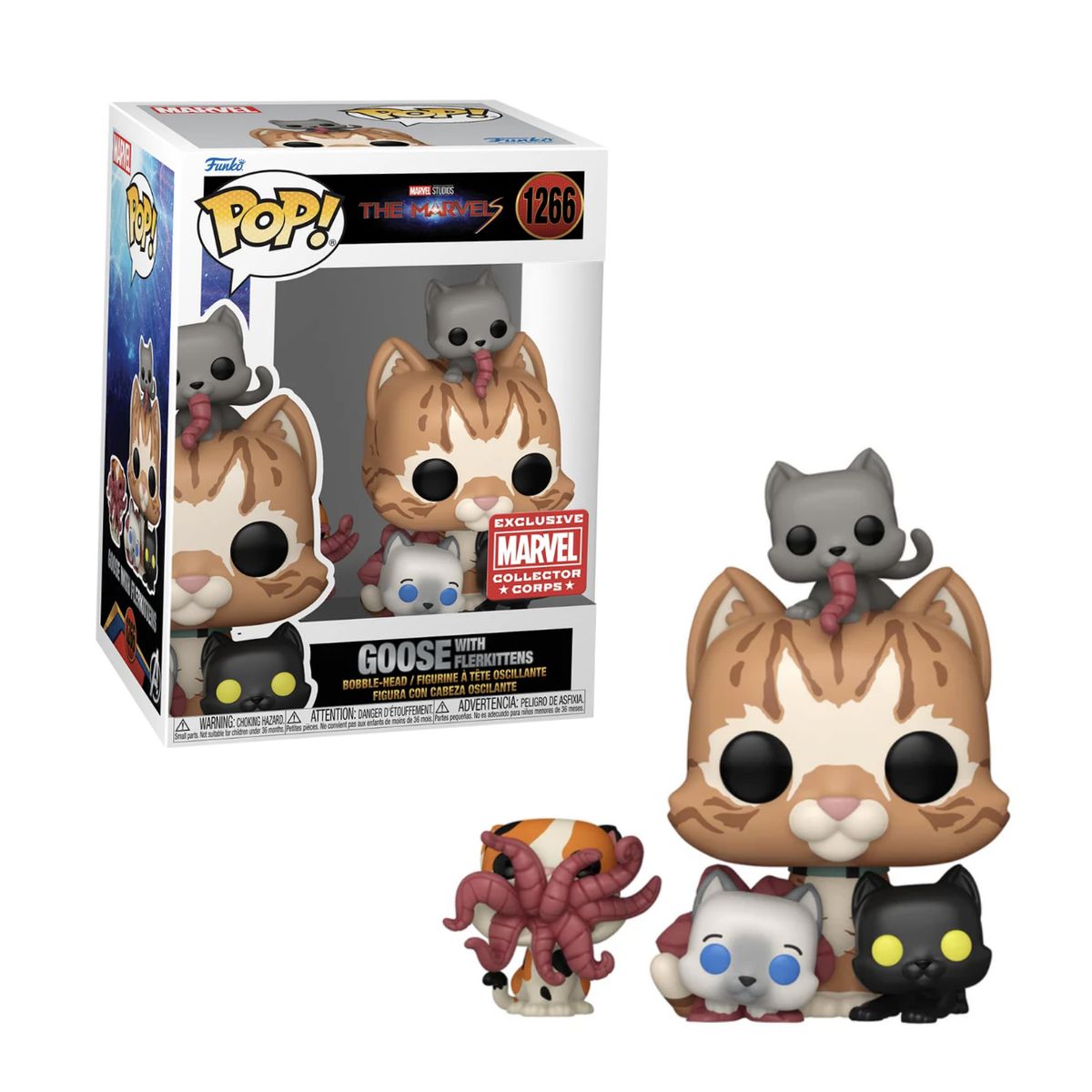 FUNKO - Goose Flerkittens Funko Pop 1266 The Marvels Exclusivo