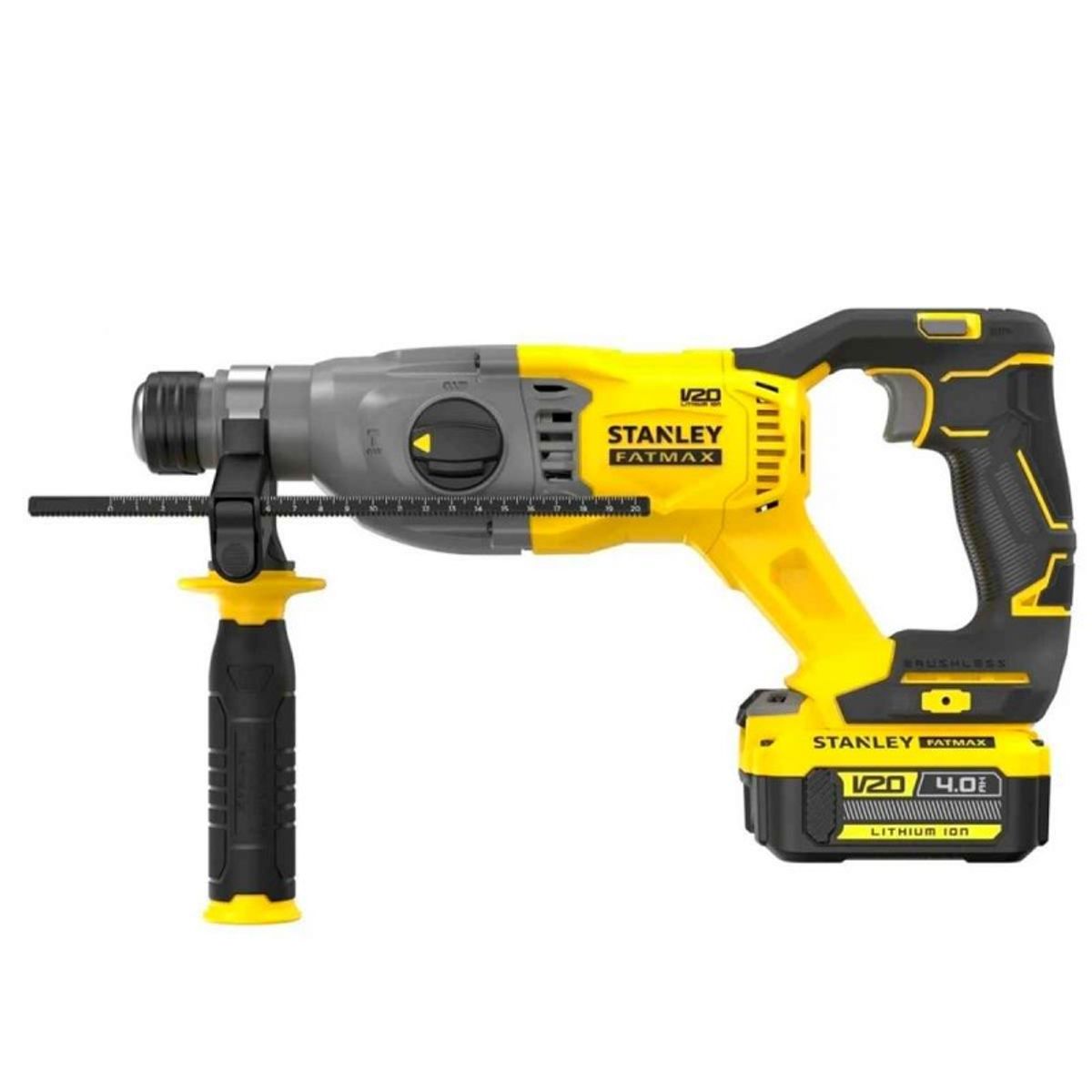 STANLEY - Rotomartillo SDS-Plus 20V Fatmax 2.0J 2 Bat 4.0 Ah Stanley SBH900M2K-B2