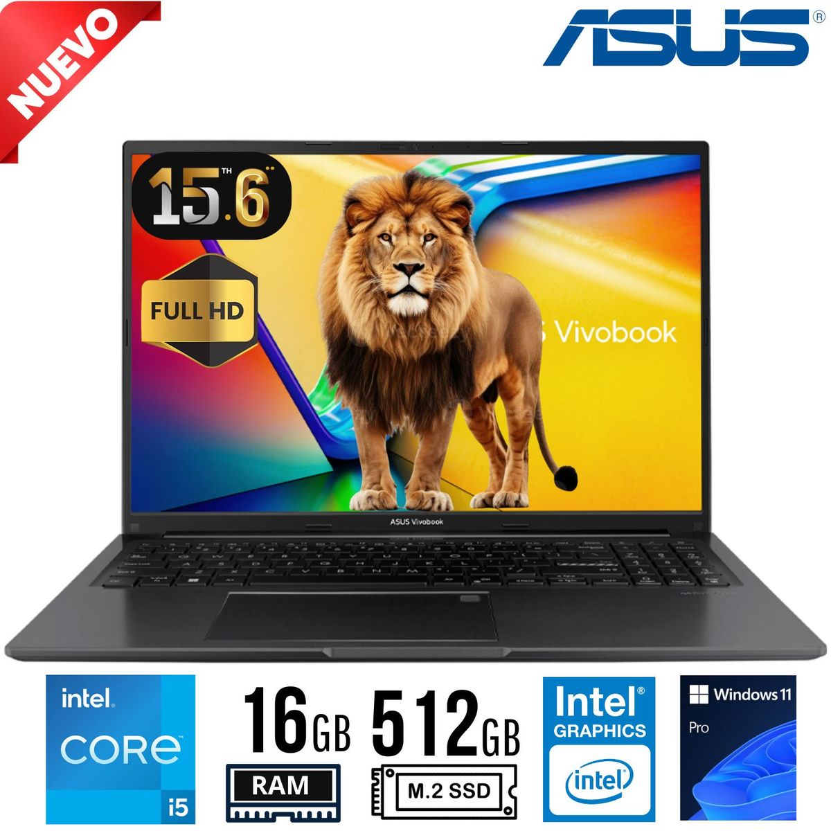 ASUS - Laptop Asus VivoBook 16 X1605VA-MB693  16"WUXGA CORE I5-13500H, Ram 16GB, SSD 512GB, Free Dos
