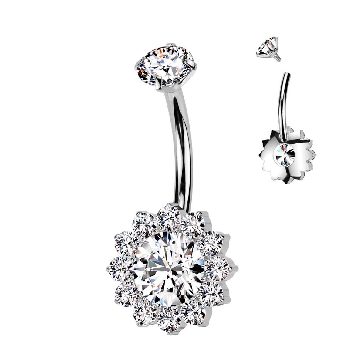 ADR JOYERIA CORPORAL - Piercing Ombligo Margarita Titanio ADR Joyería Corporal