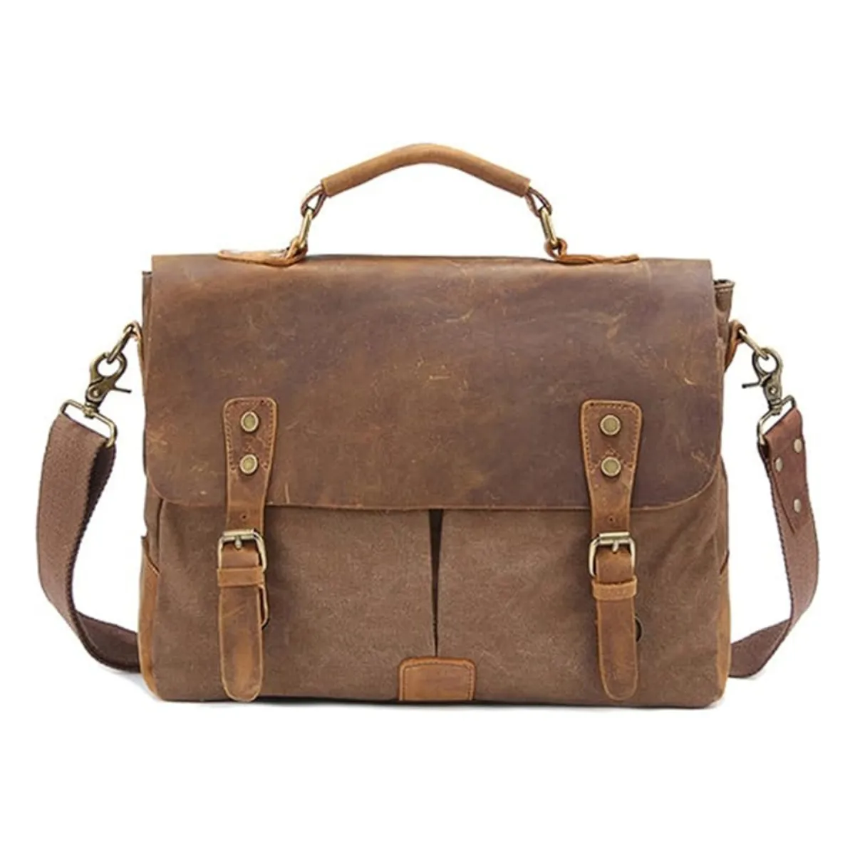 GENERICO - Bolsos de lona y cuero Crazy Horse VintageEjecutivo