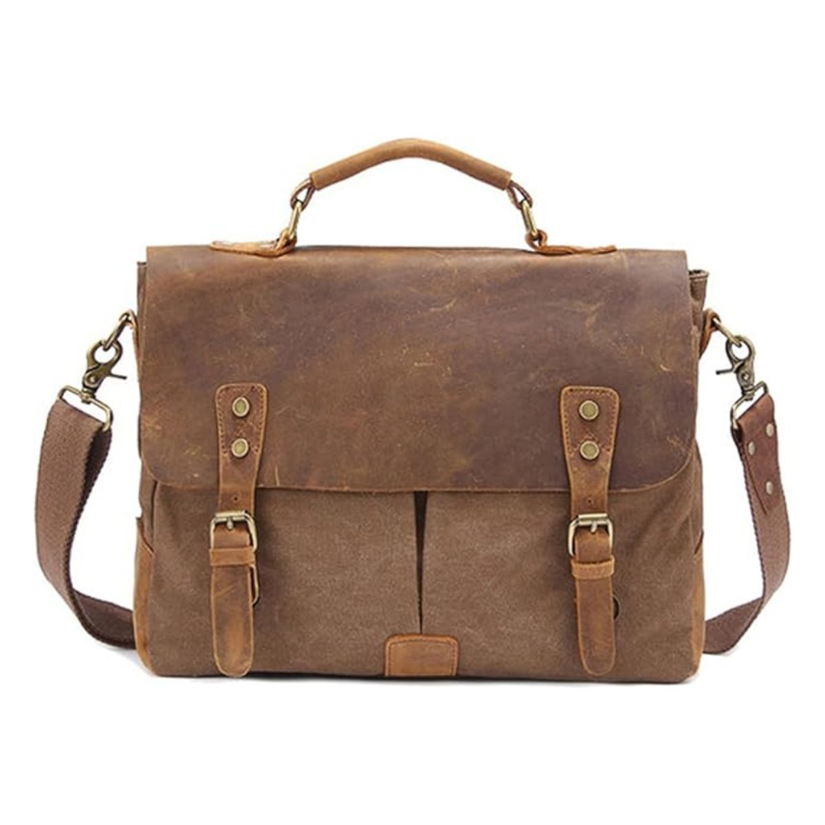 GENERICO - Bolsos de lona y cuero Crazy Horse VintageEjecutivo