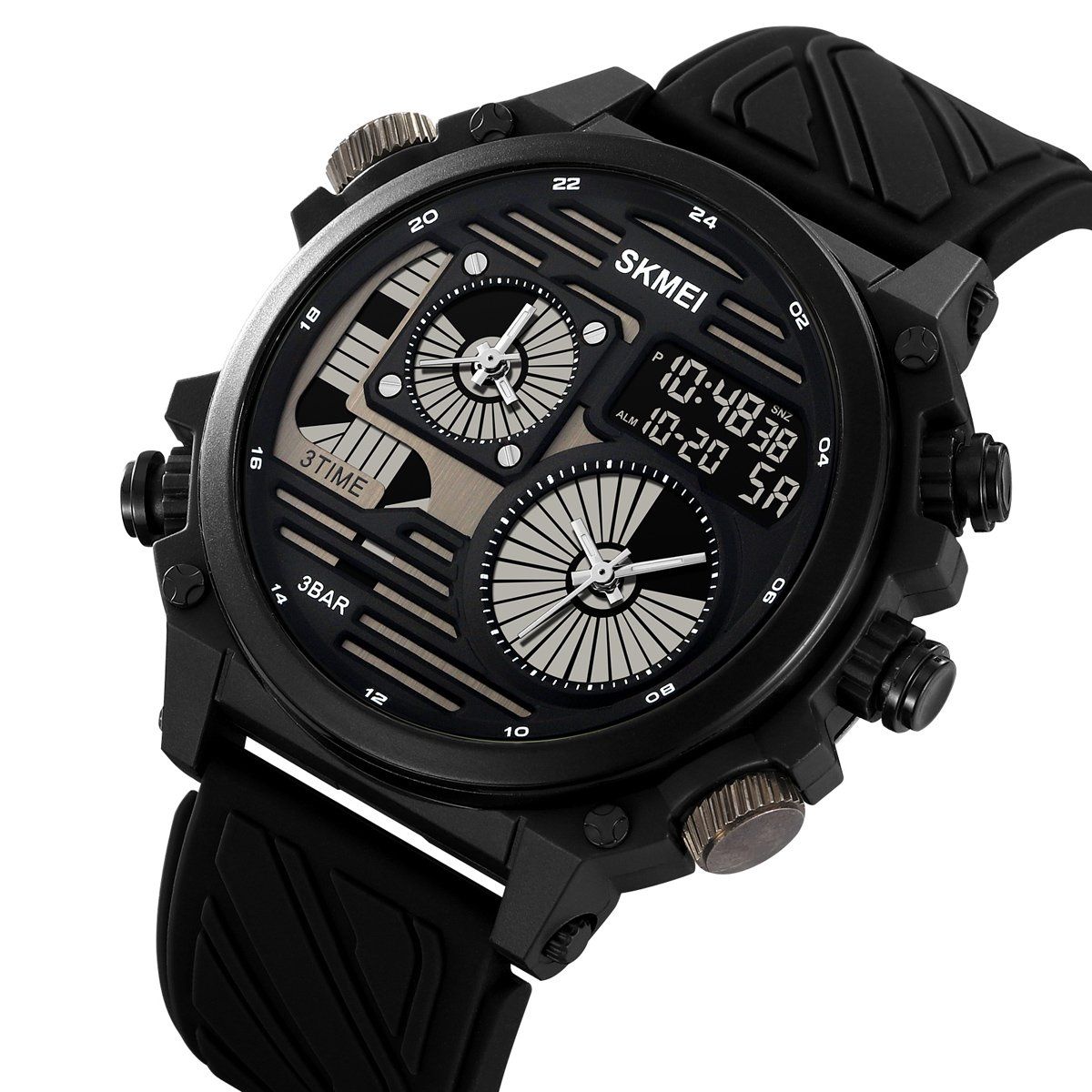 SKMEI - Reloj Skmei 2202 Negro Analogo y Digital Correa Silicona_.