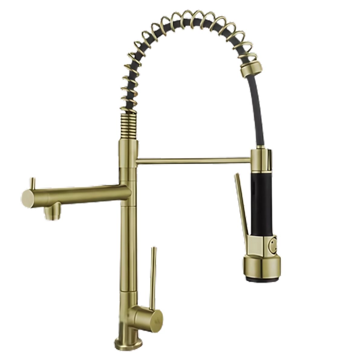 XM - LLAVE DE COCINA RESORTE DORADO MUEBLE LC304-309807