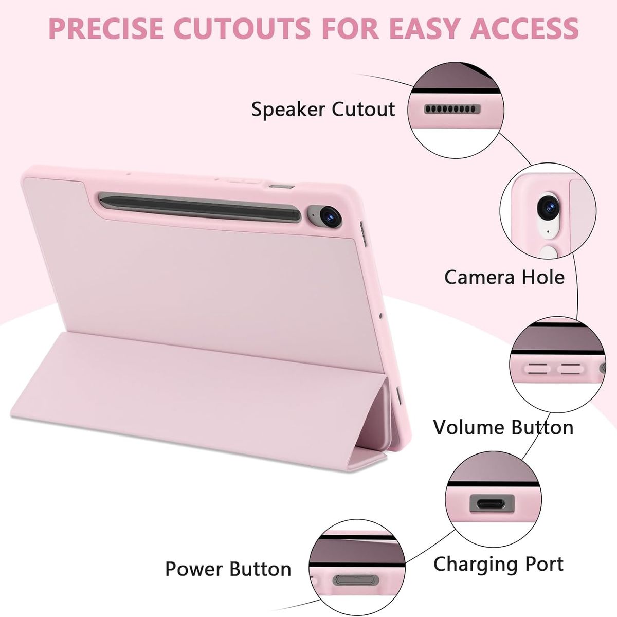 GENERICO - Protección Funda para Samsung Galaxy Tab S9 / S9 FE de 11 pulgadas