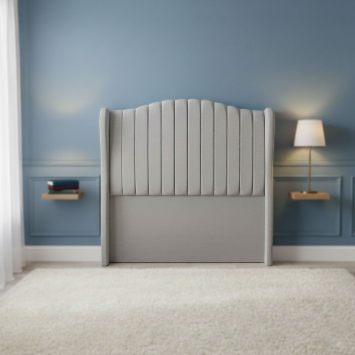 GENERICO - Cabecera Alta Berlin de 2 Plz - Color Gris Claro