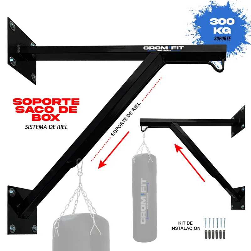 HOLGU - Barra Rack Multifuncional Saco Box Sistema Riel