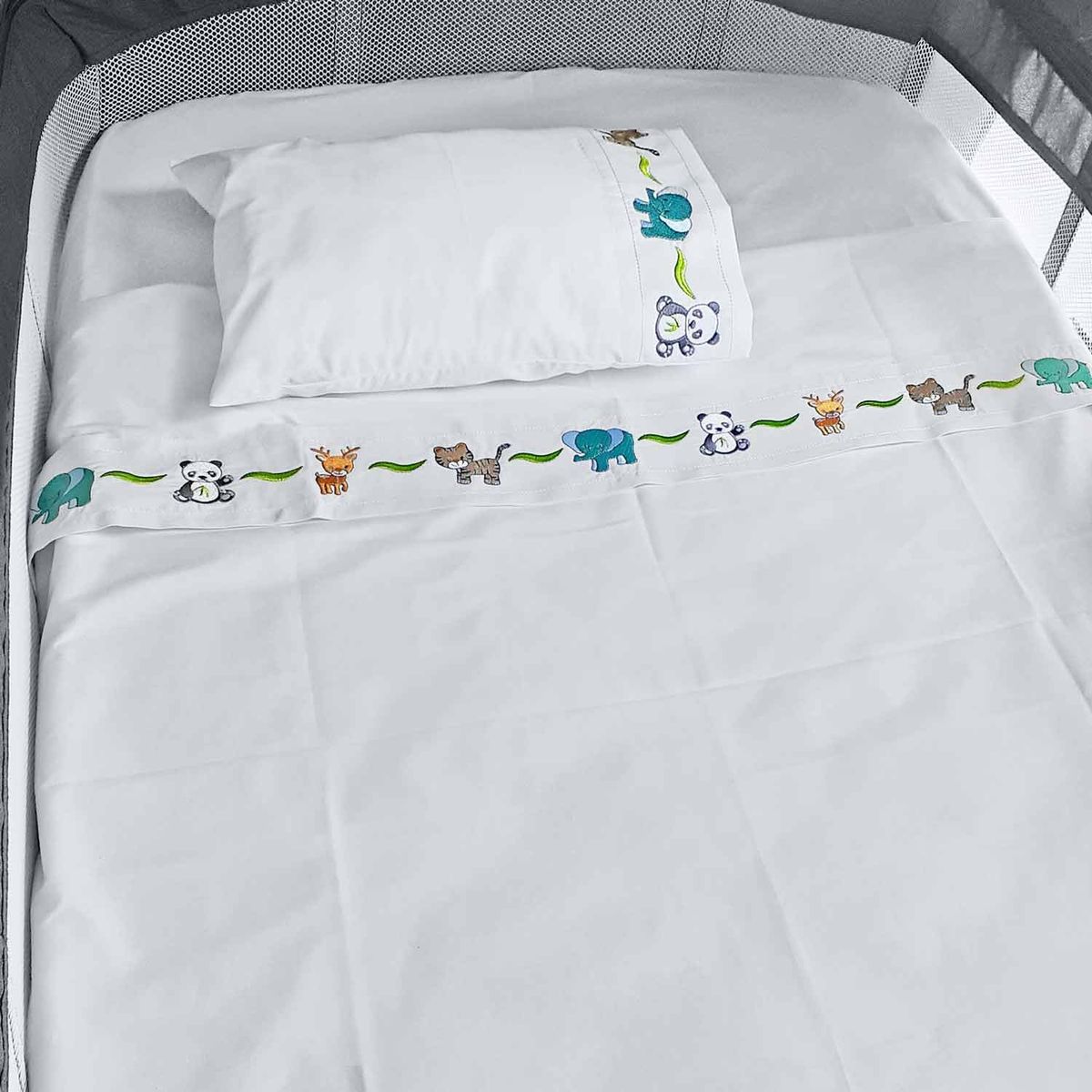 MORFEOHOME - Sábanas Pack&Play 100% Algodón Peruano - Fábula