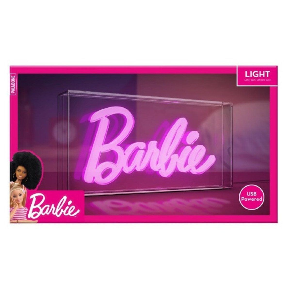 PALADONE - LAMPARA LOGO BARBIE COLOR ROSA