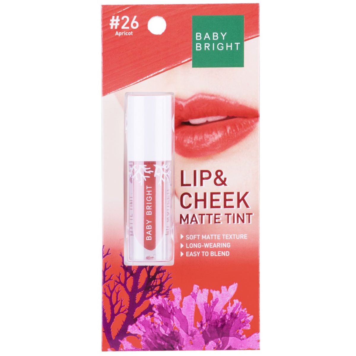 CATHY DOLL - Baby Bright Lip & Cheek Matte Tint 2.4g 26 Apricot