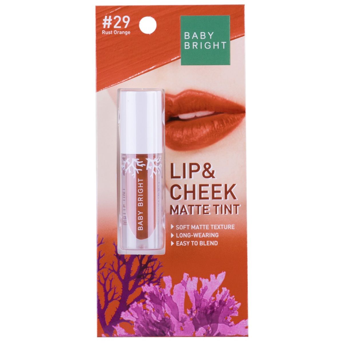 CATHY DOLL - Baby Bright Lip & Cheek Matte Tint 2.4g 29 Rust Orange