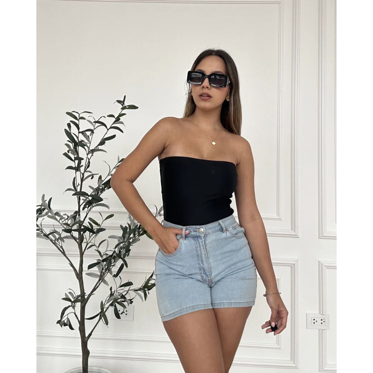 SOLARY - Body Strapless Aurora Negro