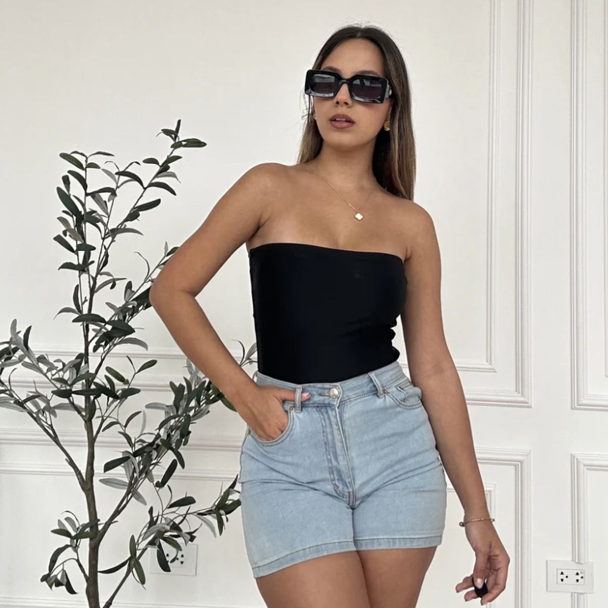 SOLARY - Body Strapless Aurora Negro