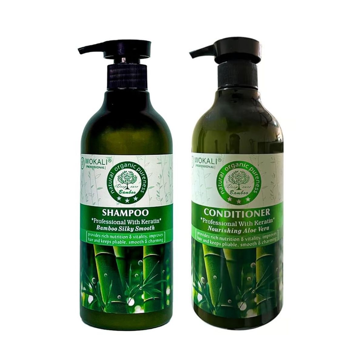 WOKALI - Dúo Shampoo-Acondicionador Aloe Vera Wokali