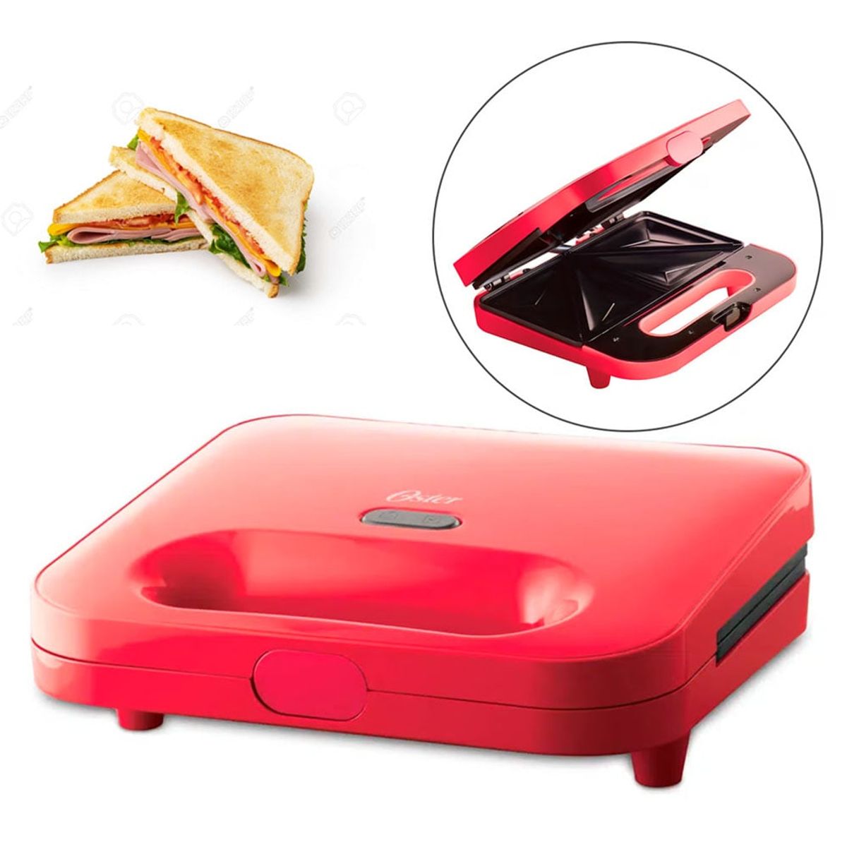 OSTER - Sandwichera Compacta 750W CKSTSM2885M Sandía