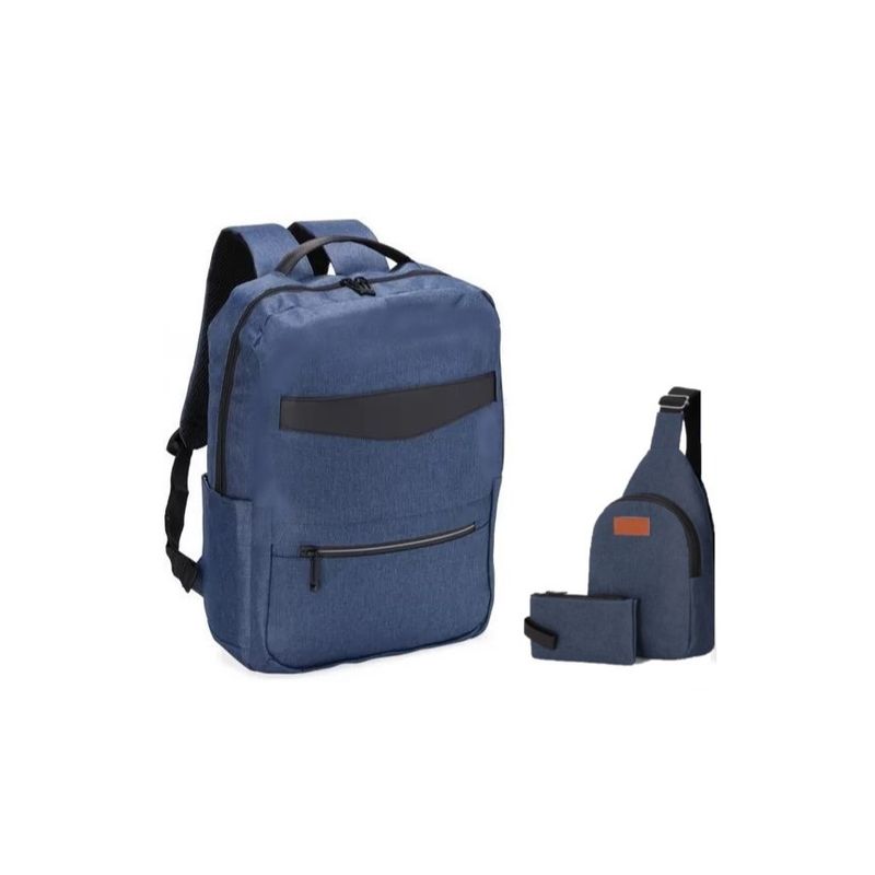GENERICO - Mochila Morral Pack 3 en 1 Antirrobo Impermeable Porta Laptop Usb 4.0