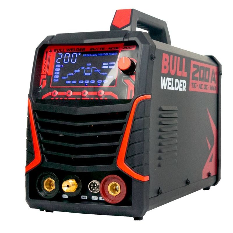 MARCA - Soldadora Inverter Tig AcDc- Tig Hf Y Mma 200A Bull Welder