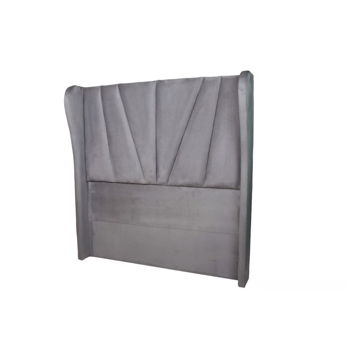 MUEBLES MACRUMO - Cabecera Alta Viena de 2 Plz - Color Gris Plata