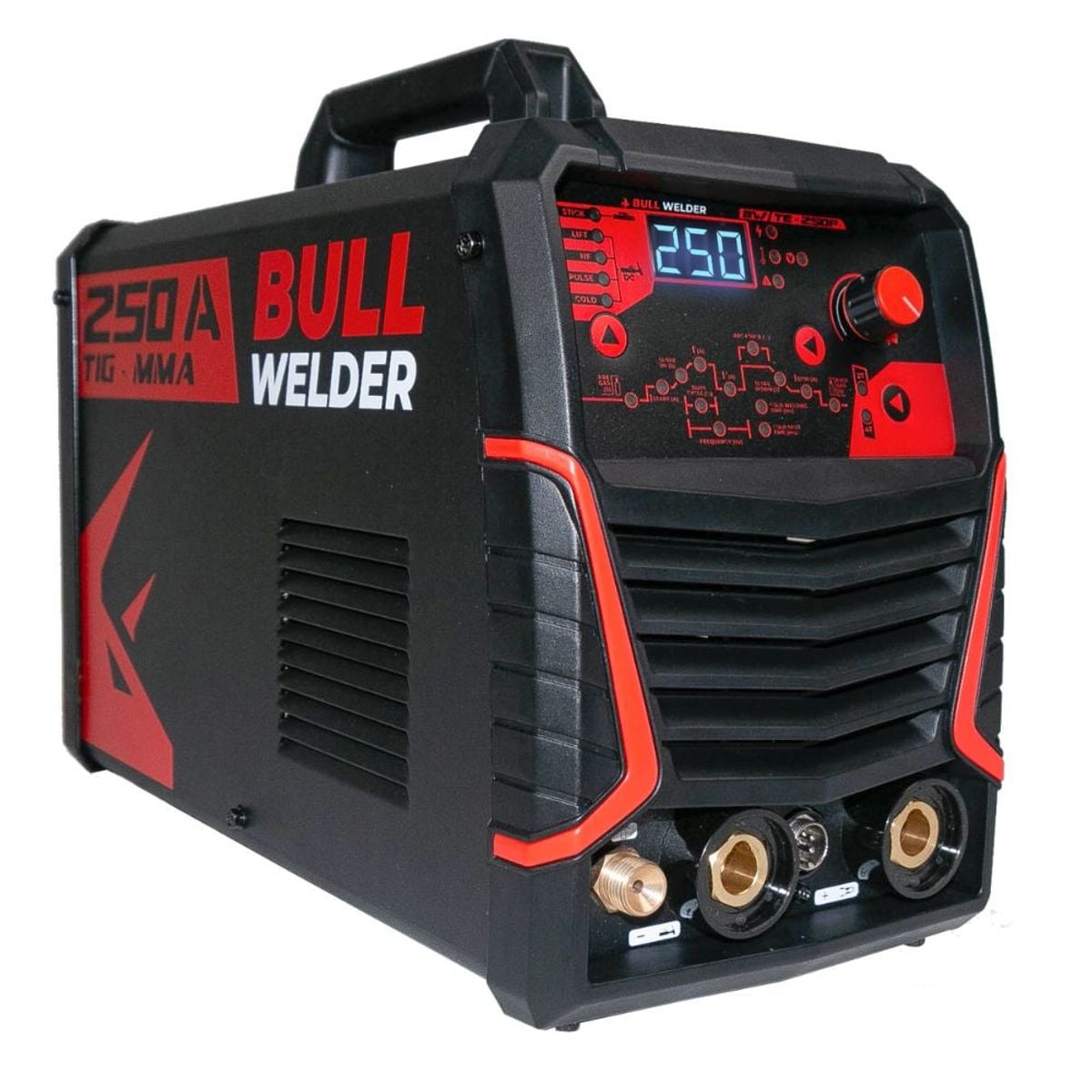MARCA - Soldadora Inverter Tig Pulsado-Tig Hf Y Mma 250A Bull Welder