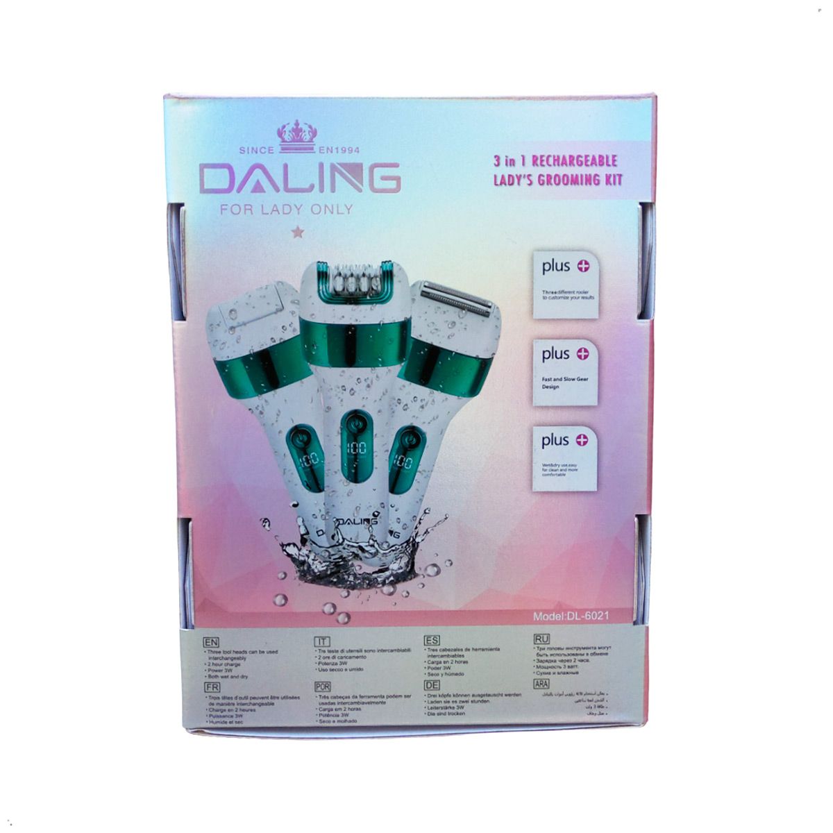 GENERICO - Depilador corporal Electrico Daling 3 en 1 DL-6021 Inalambrico