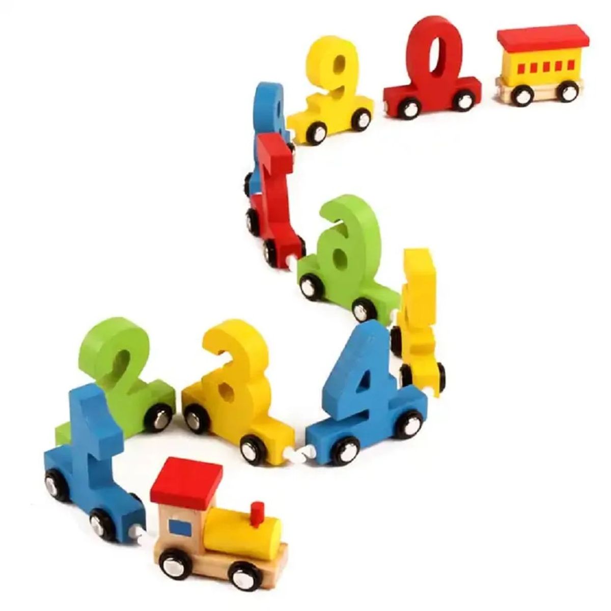 GENERICO - JUGUETE TREN DE NÚMEROS EN MADERA