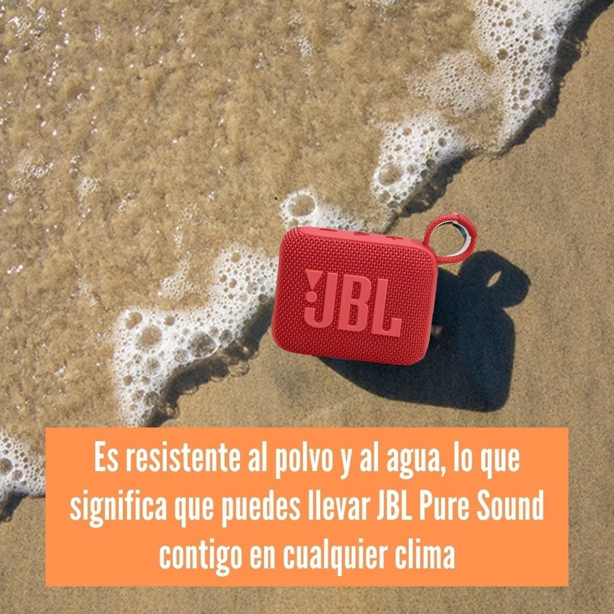 JBL - JBL - Parlante Go 4 Bluetooth IP67 Waterproof - Rojo