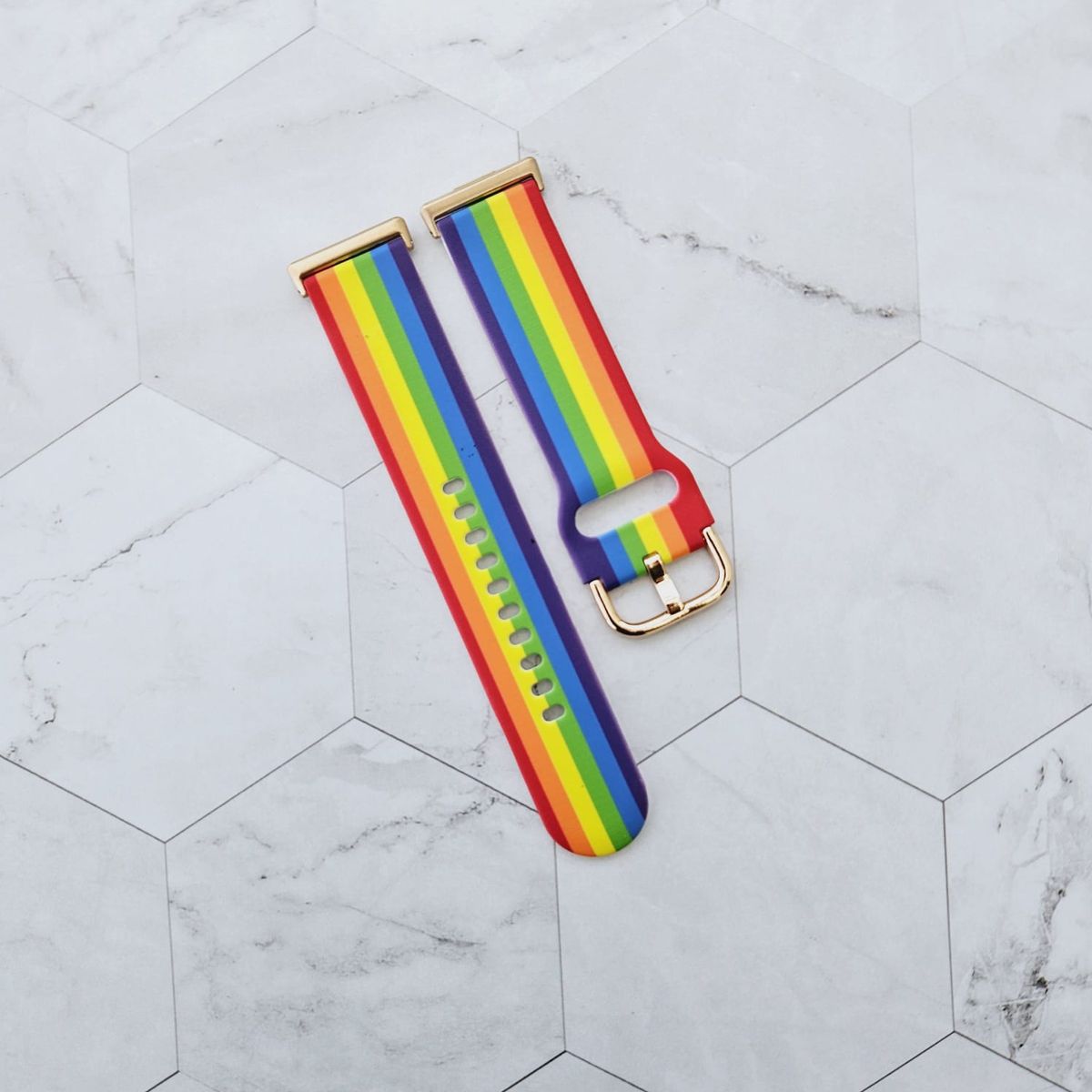 GENERICO - Correa Silicona Diseño para HUAWEI FIT 3 - Arcoiris
