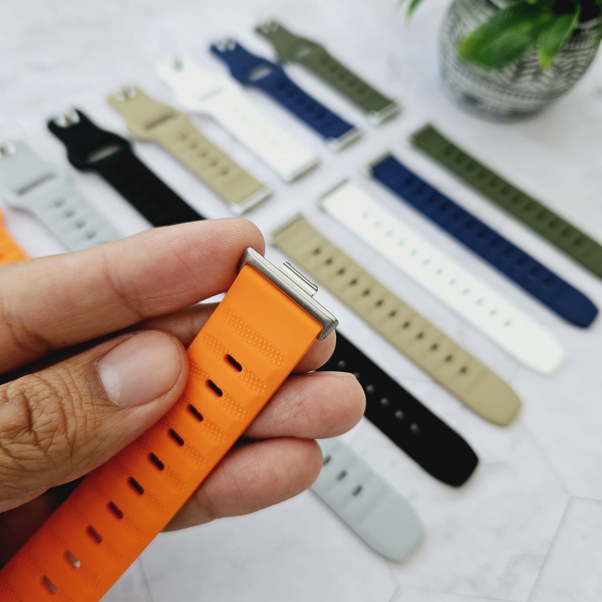 GENERICO - Correa Silicona SPG para HUAWEI FIT 3 - Naranja