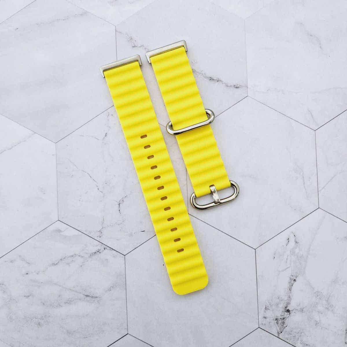 GENERICO - Correa Silicona Ocean para HUAWEI FIT 3 - Amarillo