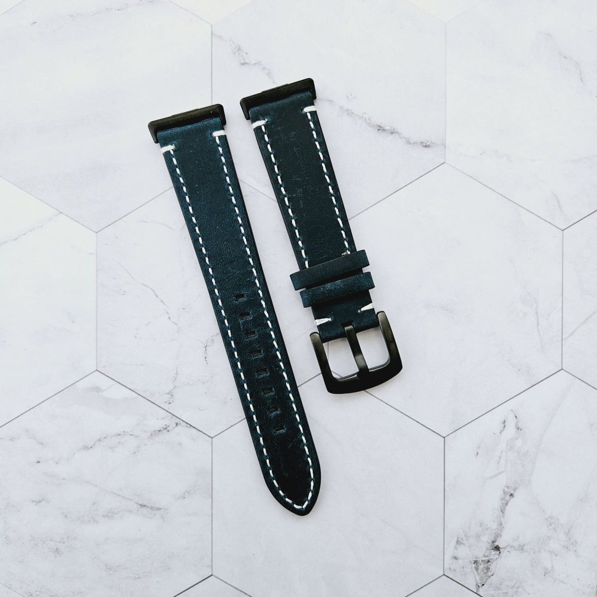 GENERICO - Correa Cuero para HUAWEI FIT 3 - Azul