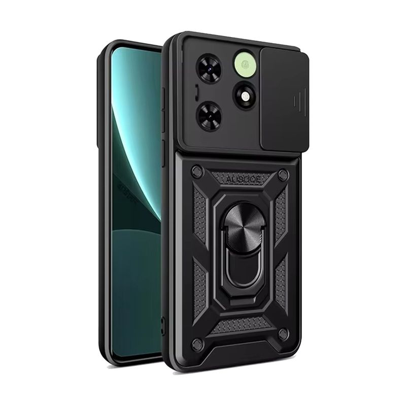 GENERICO - Case Funda Antishock TECNO SPARK GO 2024 - Protector Cámara Negro