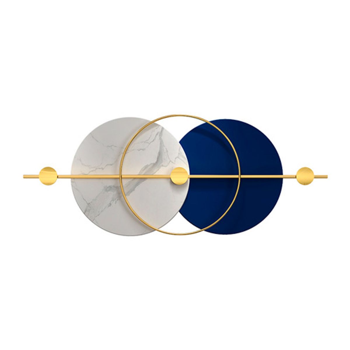 GENERICO - Decoración de Pared Fondo Nórdico Arte Tridimensional De Hierro