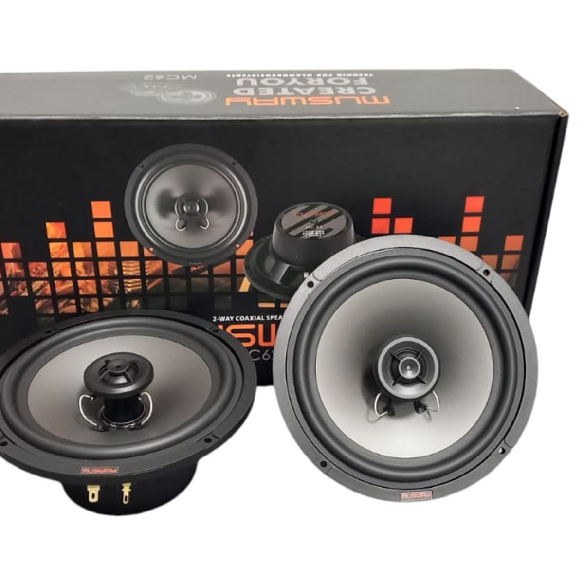GENERICO - Parlantes coaxiales Musway 200watts - Mc62