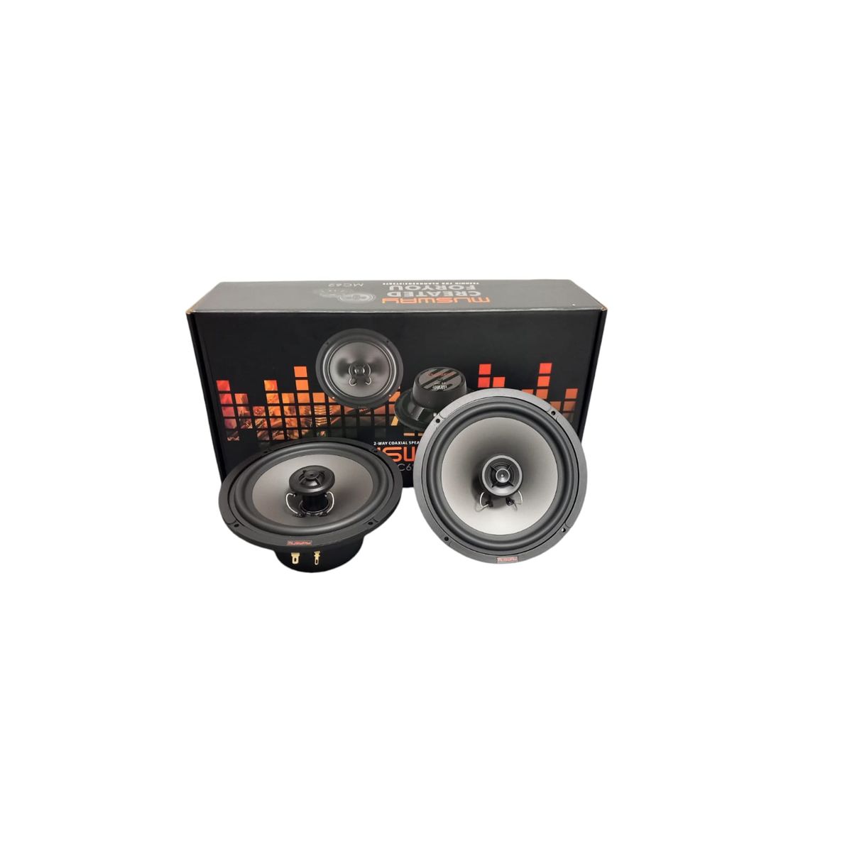 GENERICO - Parlantes coaxiales Musway 200watts - Mc62