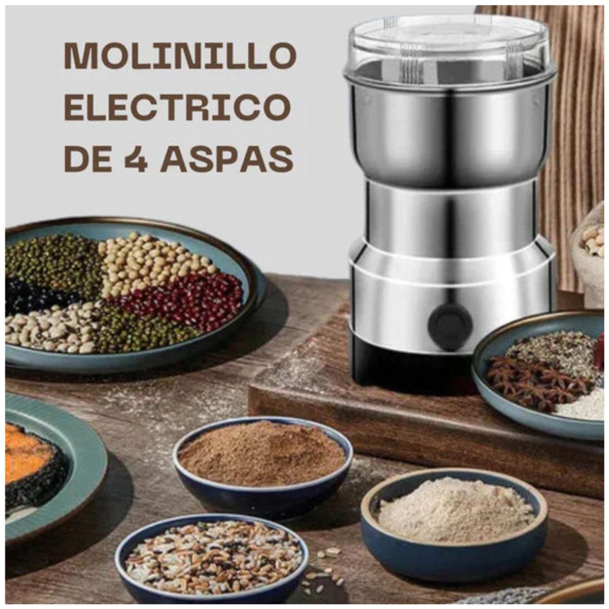 OEM - Molinillo de 4 Aspas Triturador de Café y otros Granos