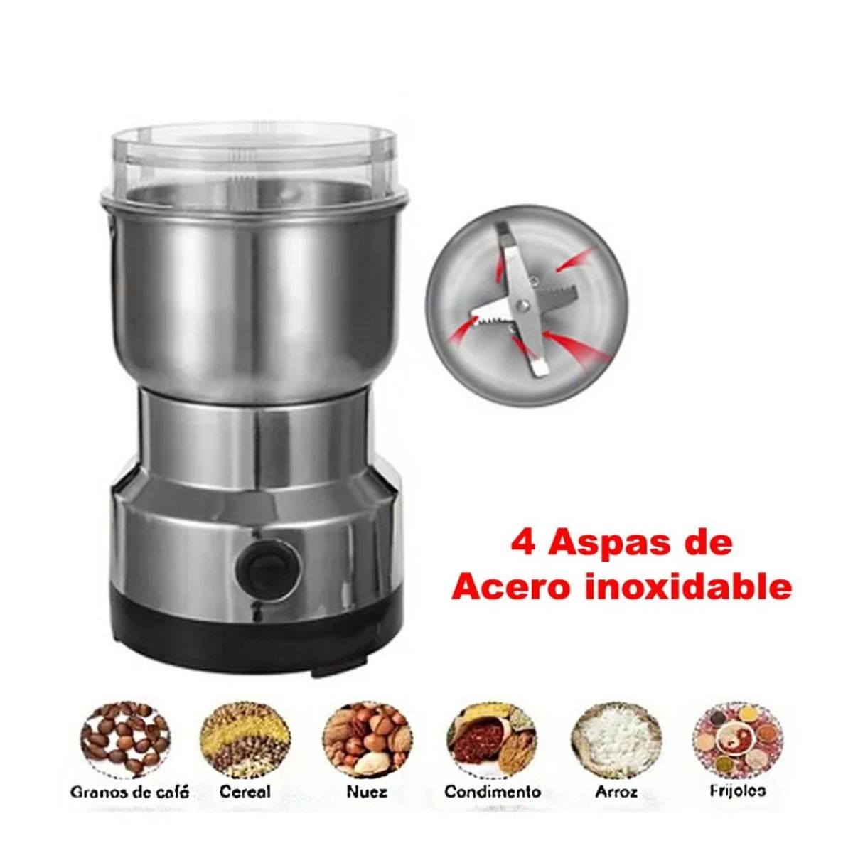 OEM - Molinillo de 4 Aspas Triturador de Café y otros Granos