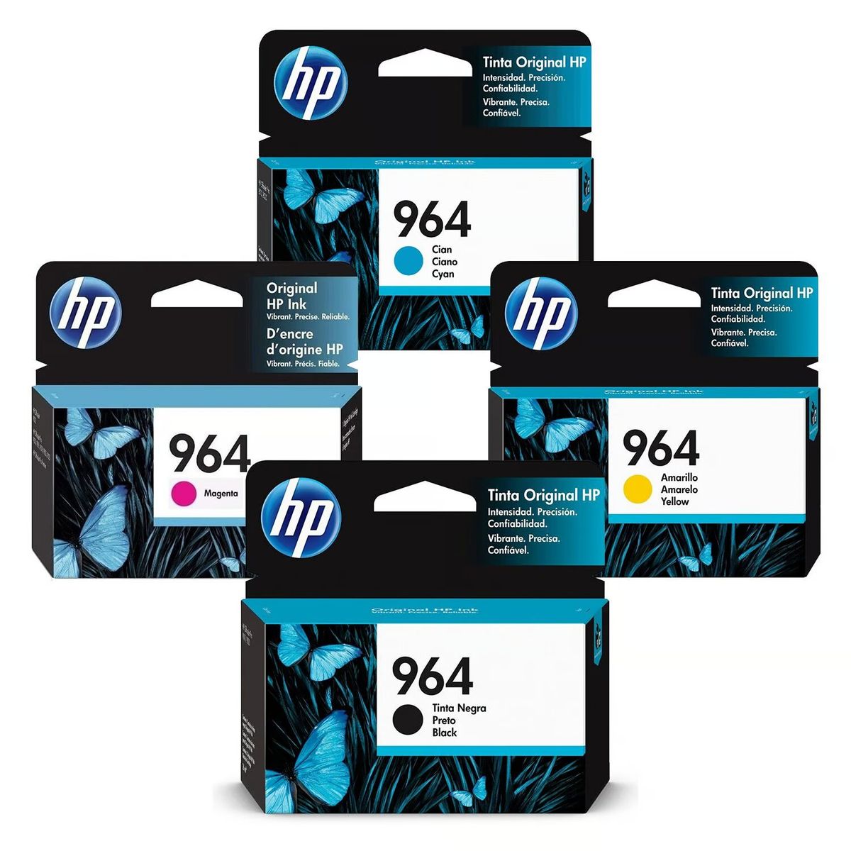 HP - KIT DE CARTUCHO DE TINTA HP 964 NEGRO / COLOR, ORIGINAL