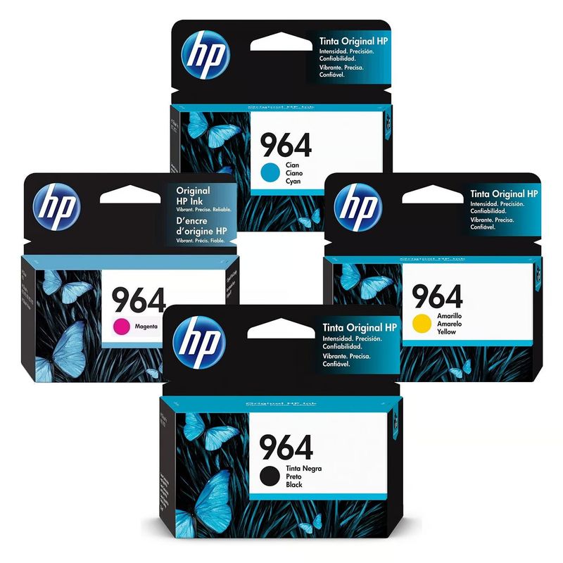 HP - KIT DE CARTUCHO DE TINTA HP 964 NEGRO / COLOR, ORIGINAL
