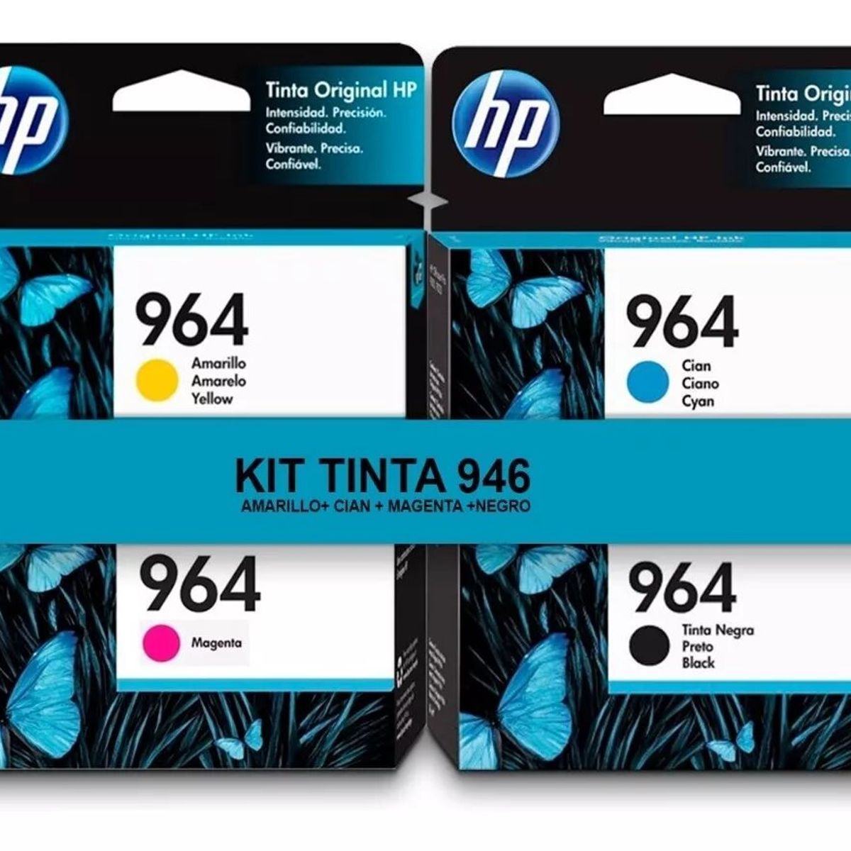 HP - KIT DE CARTUCHO DE TINTA HP 964 NEGRO / COLOR, ORIGINAL