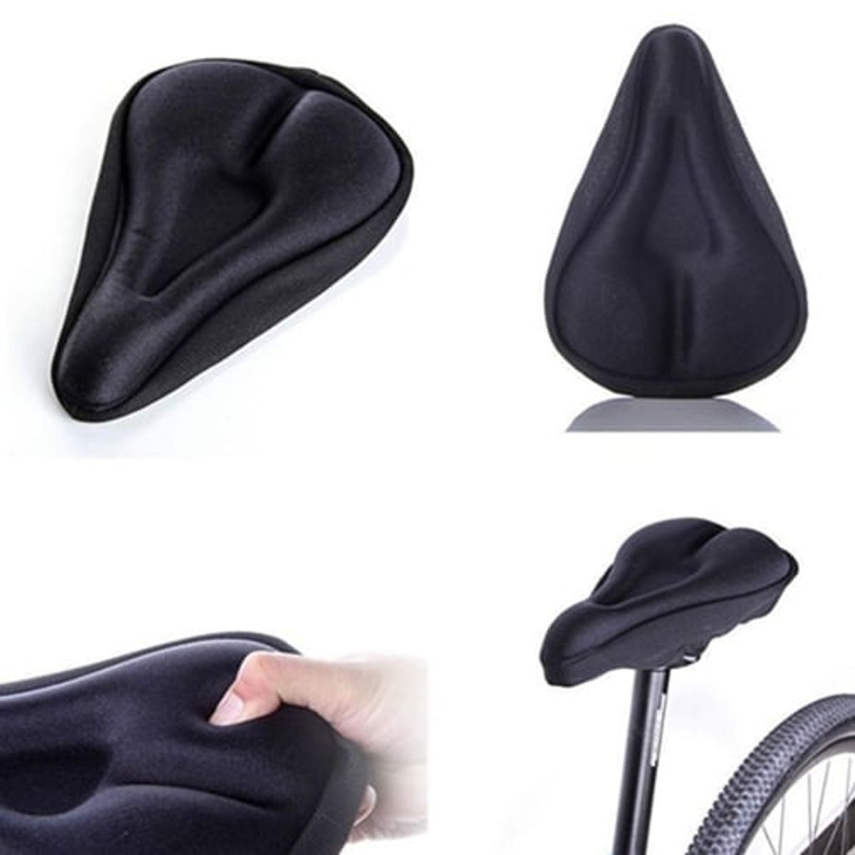 GENERICO - Forro Funda Asiento de Bicicleta Ejercicio Cojín Acolchado