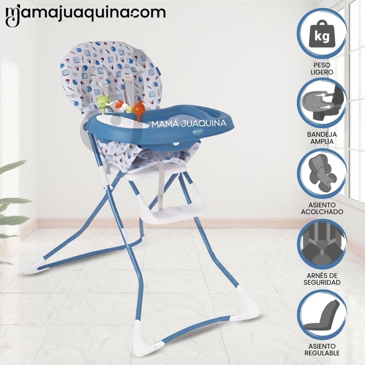 Baby - Silla de Comer «SICKY»  Edición Limitada Blue
