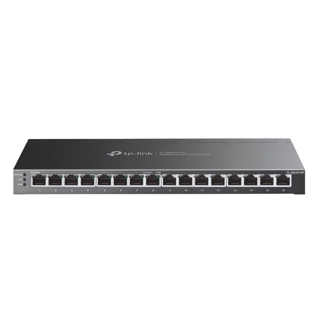 TP LINK - TP-Link - Switch SG2016P de 16 Puertos Gigabit (8 Puertos PoE+)
