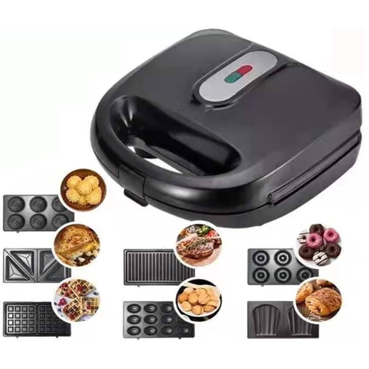 OEM - Waflera Sandwichera 7 en 1 RAF 750W