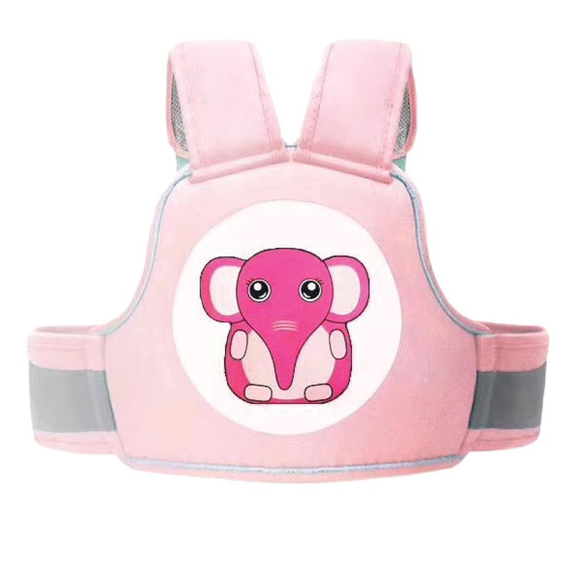 GENERICO - CINTURÓN DE MOTO PARA BEBÉ NIÑO NIÑA  ARNES - ROSADO